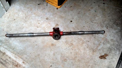 Ridgid 31A Tri Head Pipe Threader With 2 Piece Handles 1/2&#034; 3/4&#034; &amp; 1&#034; Dies