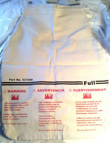 Clarke American Sander OEM Dust Bag NIP 53728A