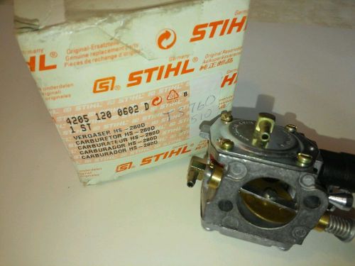 NEW OEM STIHL TS 510, TS 760 CARBURETOR TILLOTSON HS-280D ITEM # 4205 120 0602