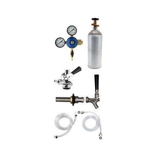 NEW! Kegerator Kit for Draft Beer Keg Fridge w/CO2 Tank