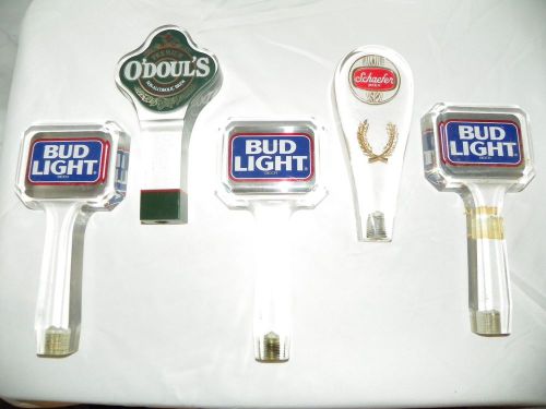 BEER TAP HANDLES- O&#039;DOUL&#039;S, SCHAEFER, BUDLIGHT