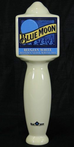 Blue Moon Beer Tap Handle Belgian White Wheat Ale 9-3/4&#034;