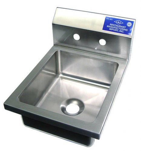 New commercial kitchen 12&#034; x 16.75&#034; economy wall hung hand sink - bowl sz vary for sale