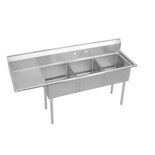 Elkay SSP LLC SE3C18X18-L-18X SE-Series 3-Compartment Sink