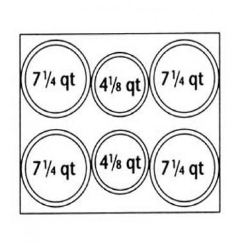 66805 Adapter Plate 6 Inset Holes for 6062A