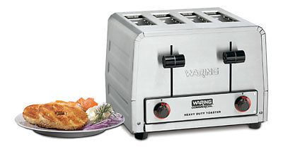 Waring commercial wct825b heavy duty stainless steel 208-v 4 slot bagel toaster for sale