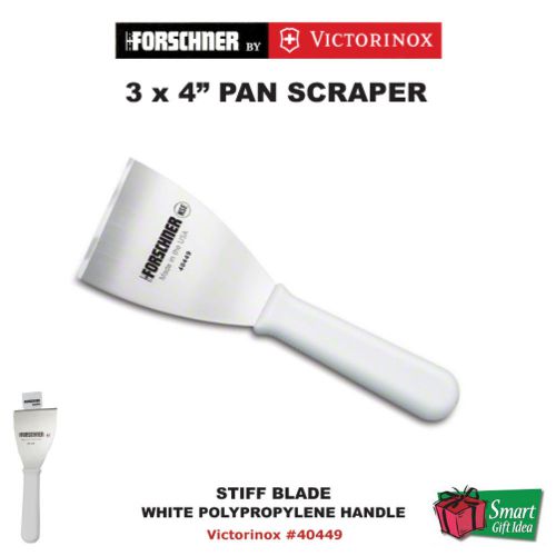 3x4 1/2 &#034; PAN SCRAPER_WHITE_STIFF BLADE_FORSCHNER BY VICTORINOX SWISS ARMY #40449