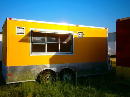 New  2014 81/2 x 16&#039;  basic catering concession bbq vending trailer for sale