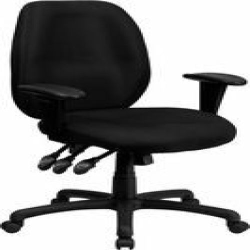 Flash Furniture BT-6191H-BK-GG High Back Black Fabric Multi-Functional Ergonomic