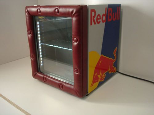 Redbull countertop cooler refrigerator by vestfrost model m034, lighted red bull for sale