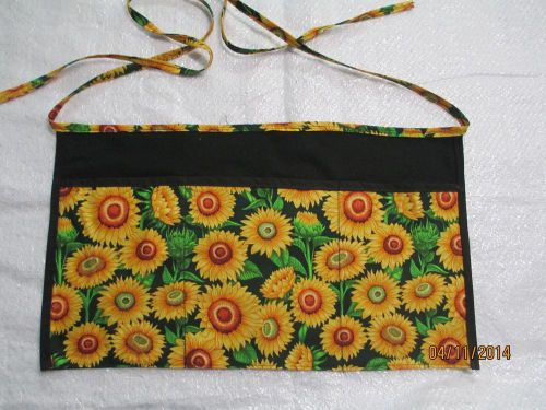 Waiter/waitress Server Waist Apron, Sunflowers