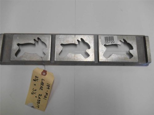 #5720 rhodes kook e king cookie cutter die: 2 3/8&#034; x 3 1/2&#034; rabbit part# 189-m21 for sale