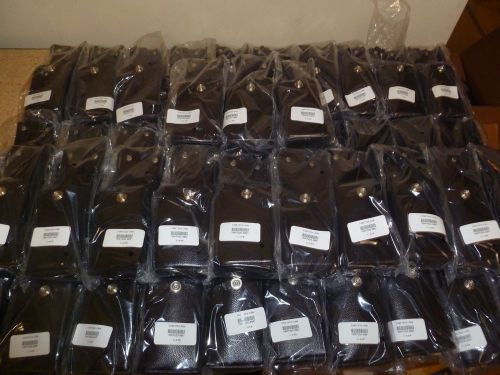 Lot of 43 NEW MR7020-3B6 Leather Case for Motorola Saber w 27 Belt Loop D Ring