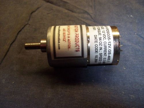 12v dc .5 a 12 rpm 400:1 ratio 94 oz/in torque single shaft gearmotor for sale