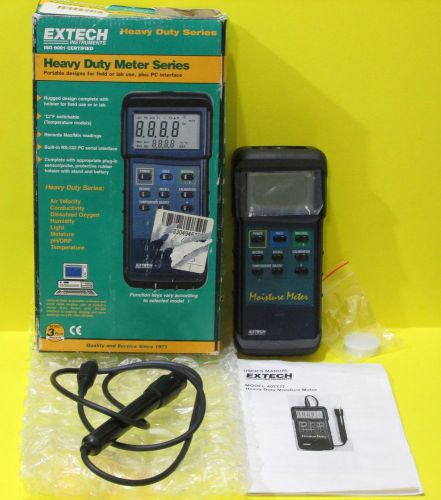 Extech 407777 Heavy Duty Digital Moisture Meter for Wood NEW