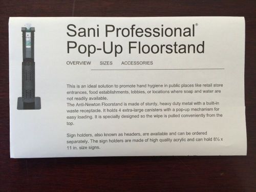 Sani pop-up multi-canister anti newton floorstand for sale