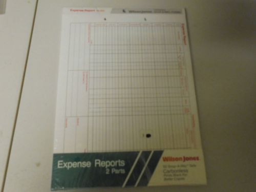 Wilson Jones Carbonless Expense Reports 2 Parts Prints Black 44B-950