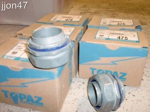 Lot 12 ~ FREE Prior SHIP New TOPAZ 475 1-1/2 Straight LT Liquid Tight Connectors