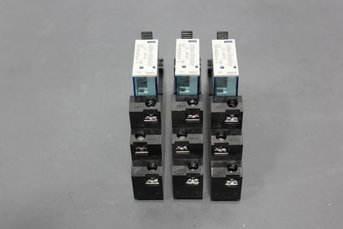 3 ALLEN BRADLEY RELAYS &amp; BASES 700-HK36Z24-4 B &amp; 700-HN 121 A (S23-1-4B)