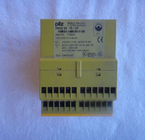 Pilz Safety Relay 120VAC      PNOZ X9 7S2O    PN0Z X9 7S20