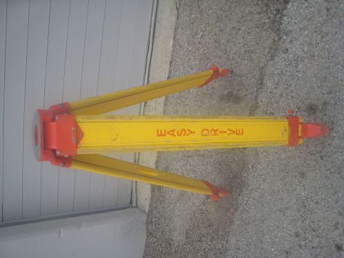 EASY DRIVE Survey Tripod for Topcon, Fiberglass and Wood Legs Aluminum Top