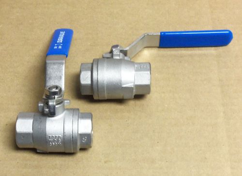 New Duravalve 3/4&#034; Ball Valve Stainless 1000 WOG CF8M 7Y3FS 1 Per Buy