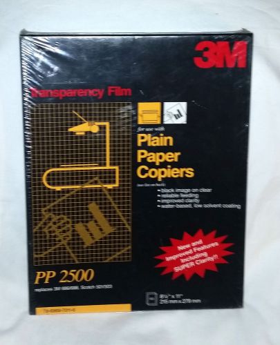 3M Transparency Film For Plain Paper Copiers PP2500 100 Sheets