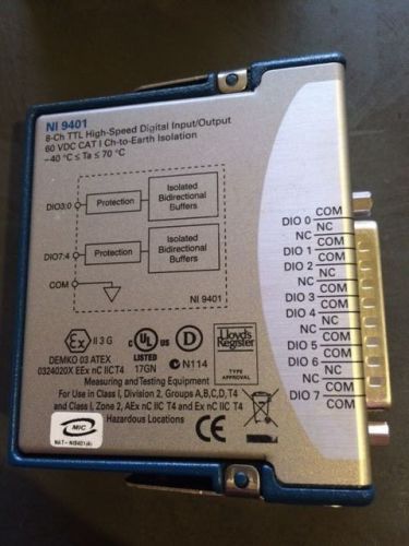 National Instruments NI 9401 8-Ch Digital IO Module cDAQ/cRIO