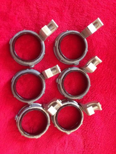 (Lot of 6) ARLINGTON 454 -  1-1/2&#034; Insulated Threaded Grounding Bushings