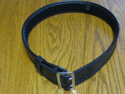 Bianchi SZ 34/38 Sam Browne Duty Belt  Accumold Elite 7960 Plain Black Leather