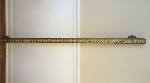 Antique Dietzen #6520  Measuring Surveying Grade Rod Wood &amp; Brass