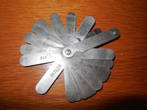 Starrett No.72 Feeler Gauge .004&#034; to .025&#034;  22 leaves Free USA Shipping!