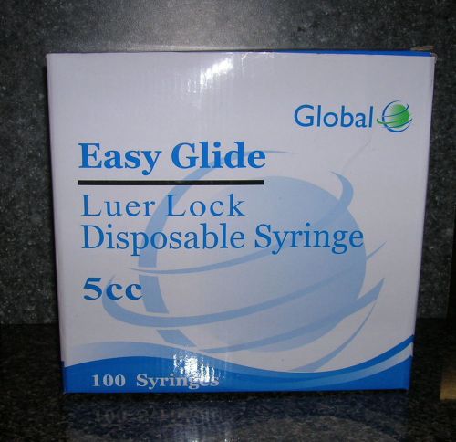 5cc LUER LOCK SYRINGES 5mL STERILE BOX OF 50 NEW!! SYRINGE ONLY NO NEEDLE