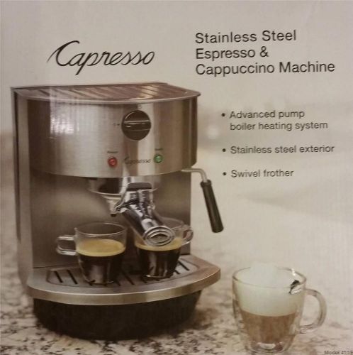 Capresso Model 119 Espresso and Cappuccino Machine, Stainless Steel,milk steam