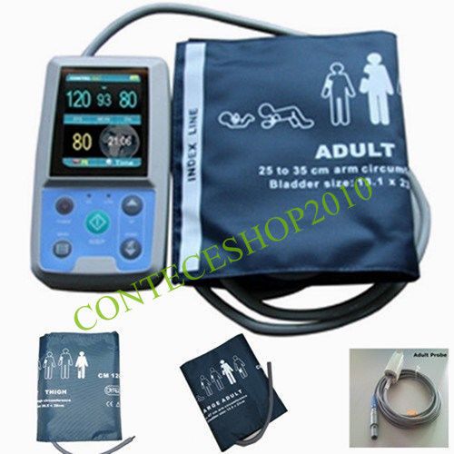 CONTEC 2015Ambulatory PM50 Patient Monitor,Portable ABPM NIBP+SPO2+PR+free cuffs