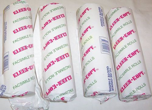 4 x Kleen-Kopy Facsimile Rolls 2162550 216 x 25mm x 50m