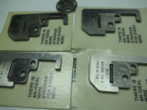 Lot ( 4 ) new ideal l-8433 wire stripper 20awg stripmaster blades crimping tool for sale
