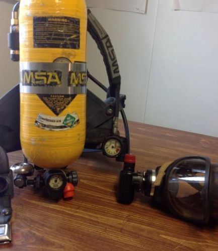 MSA Air Mask  w/ Tank Hoses Regulators Harness Backpack NO RESERVE