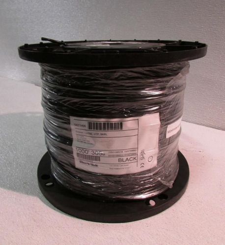 Berk-tek 10071496 24-4p utp sol bc cat 5e cable pe/pe black jacket 1000 ft. for sale