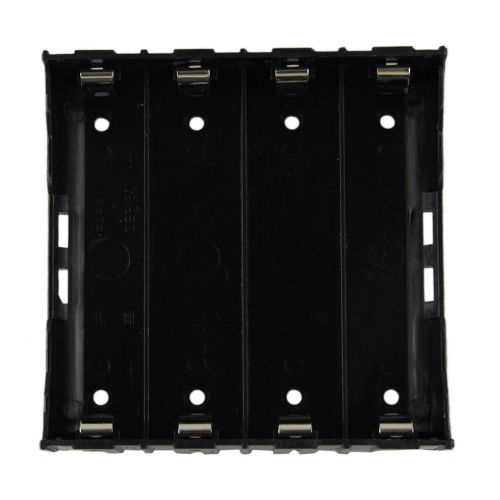 BLACK Holder Lithium 4 x 18650 DIY Battery Box Holder Case Pole Soldering 3.7V