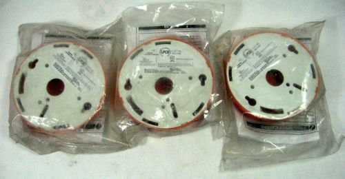 Lot of 3 Edwards EST SIGA-SB Detector Base