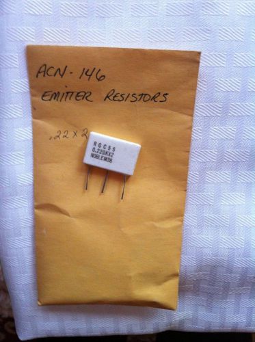 EMITTER RESISTOR .22 OHM 5 WATT DUAL   LOT OF 3   RGC55