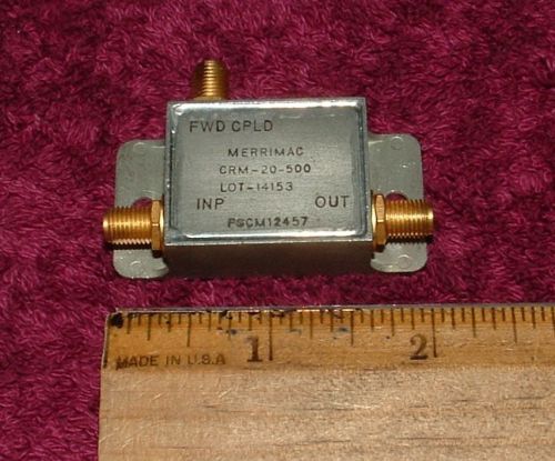 Merrimac Model CRM-20-500 RF Microwave Directional Coupler