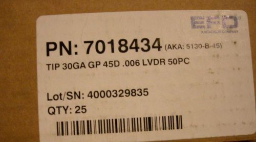 EFD PRECISION DISPENSING NEEDLE TIP 7018434 5130-B-45 / Nordson Syringe Barrel