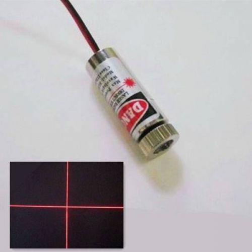 650nm RED Laser Cross Module Diode Laser 135mm Focusable Lens 5mW 3V~6V NEW