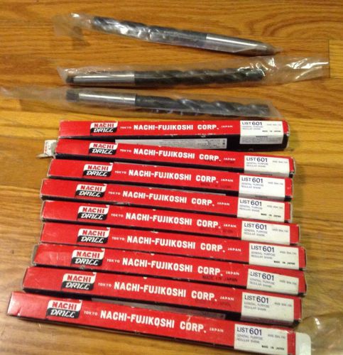 Nachi drill bits twelve Nachi-Fujikoshi corp. list 601 regular shank 5/8 Tool