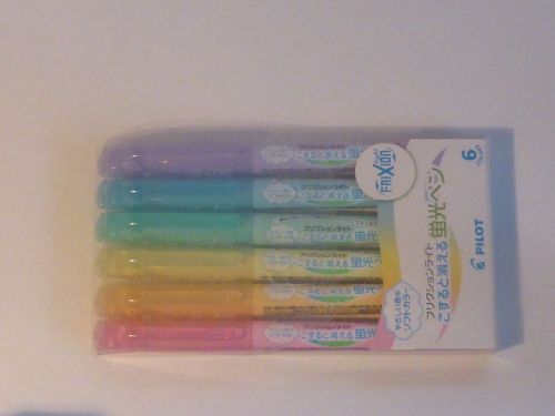 Pilot FriXion Light Soft Color Erasable Highlighter - 6 Color SFL-60SL-6CS