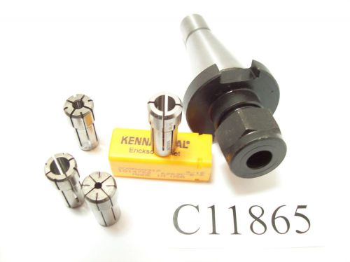 KENNAMETAL DA200 NMTB 30 QUICK CHANGE CHUCKS &amp; 4 DA 200 COLLETS LOT C11865