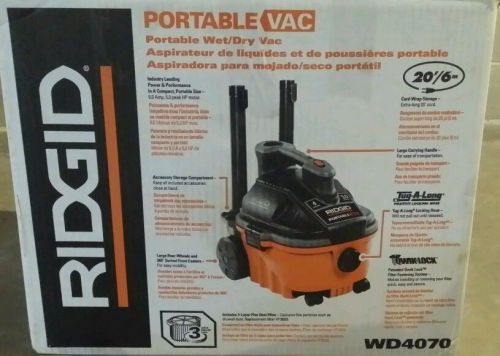 RIDGID PORTABLE VAC WET/DRY 4 GALLON