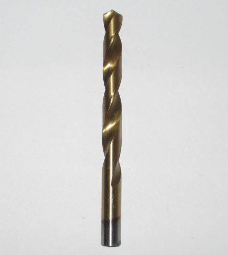 NEW 1/2&#034; TITANIUM NITRIDE HIGH SPEED STEEL DRILL BIT 5-7/8&#034; OAL, HSS